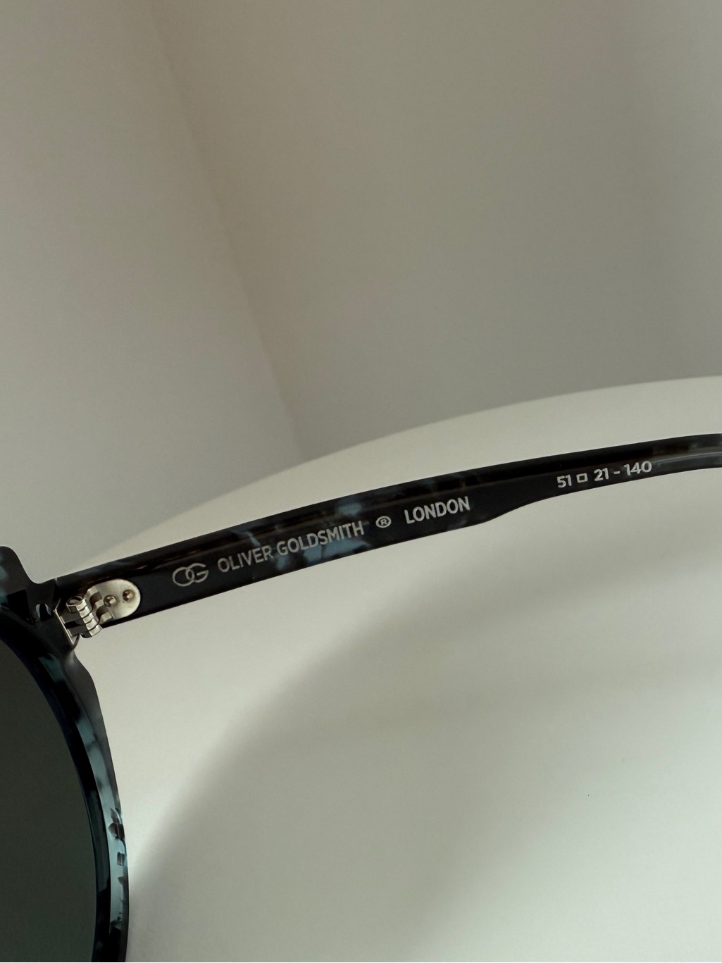 Oliver Goldsmith Handmade ‘Circle Line’ Sunglasses In Rain — image 8 of 8